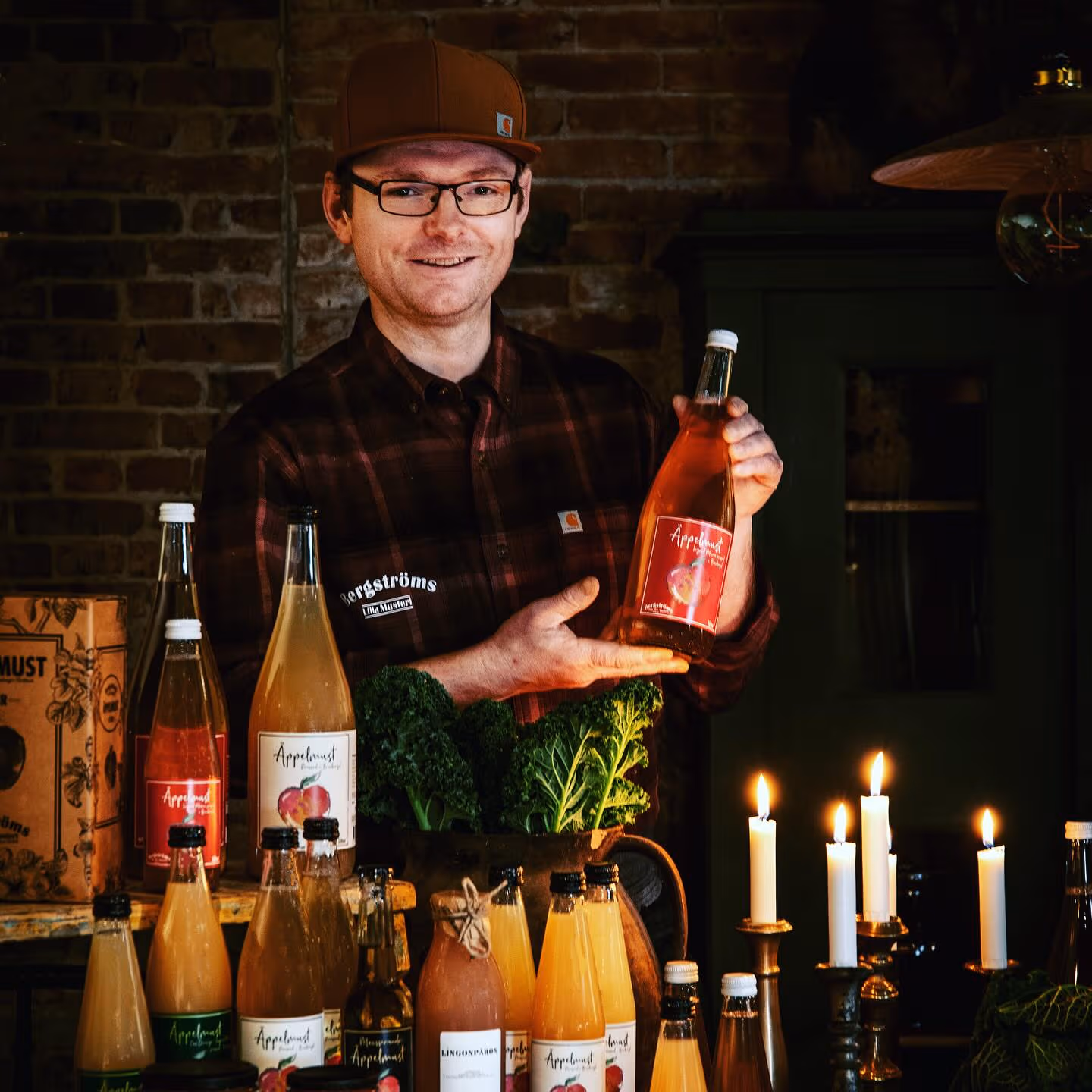Porträtt av Johan Bergström, grundaren av Bergströms lilla musteri